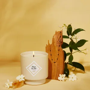 Vela con joya, My Jolie Candle, Fleur de Thé, Vela perfumada, Collar sorpresa, Fragancia floral, Vela con collar, Regalo original, Vela artesanal, Cera vegetal