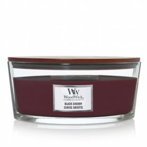 Vela Elipse Black Cherry WoodWick 453gr