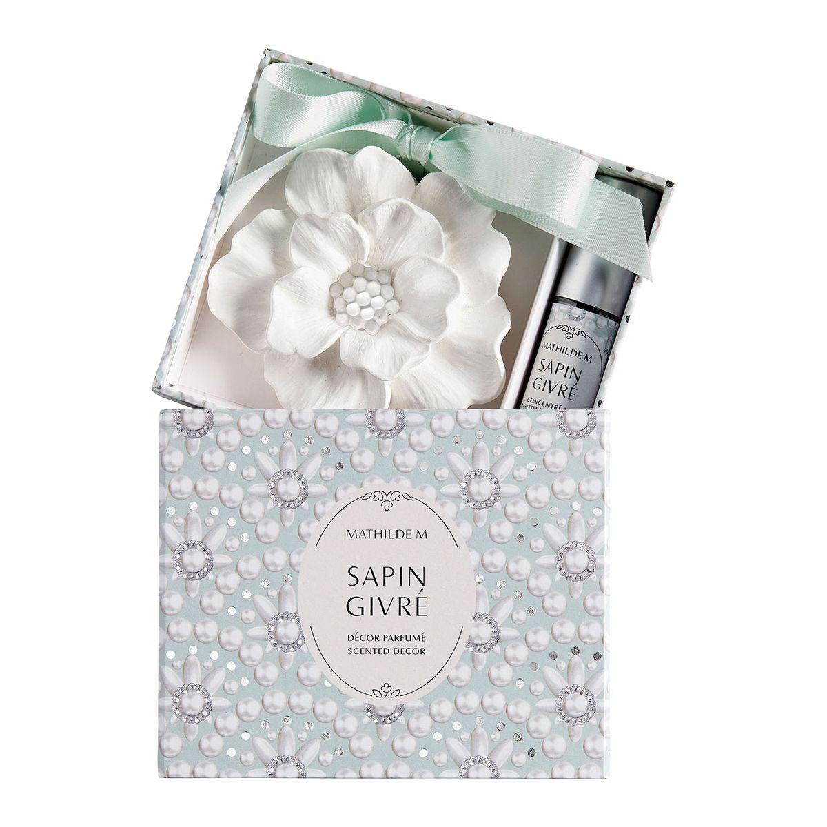 Cofre Regalo Cerámica + Spray Mathilde M. Sapin Givré