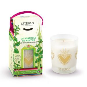 Vela Perfumada ESTEBAN PARIS Decó Citronnelle et Menthe 180g