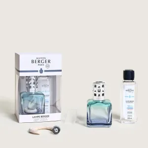 Lampara Maison BERGER Glaçon Turquoise Bleue