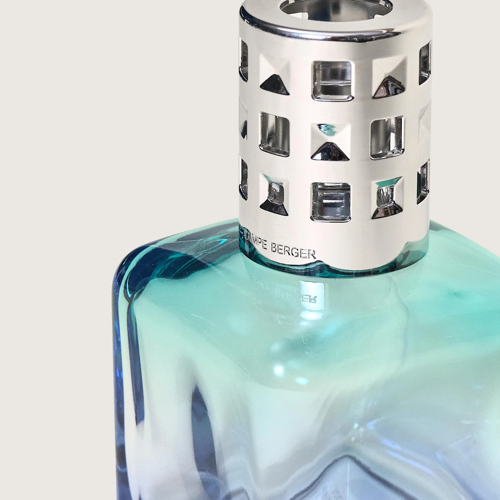 Lampara Maison BERGER Glaçon Turquoise Bleue