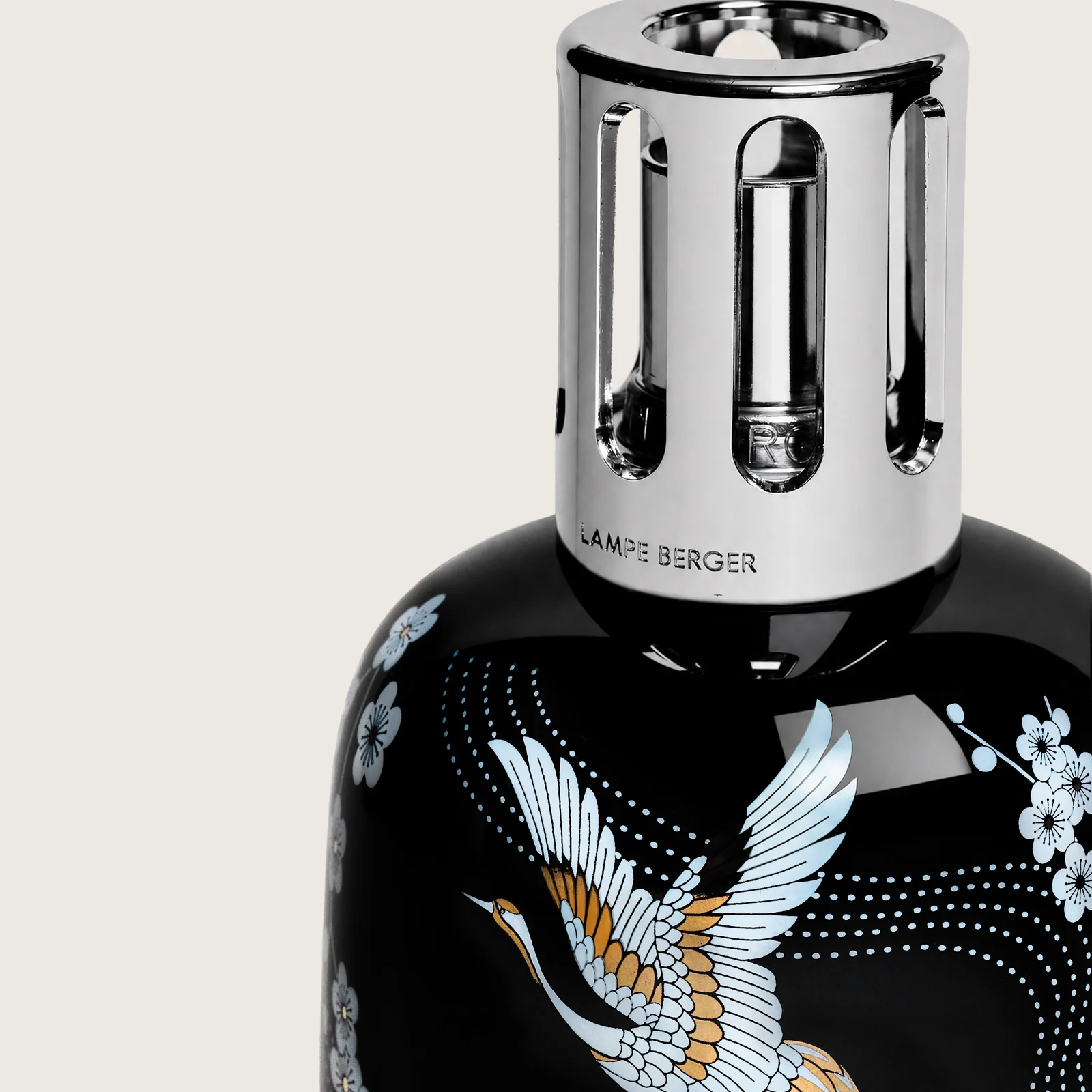 Cofre lámpara Berger Porcelaine Sakura Noire