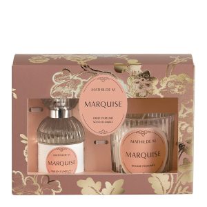 Cofre Regalo Vela 65 gr y Spray 30 ml Mathilde M. Marquise