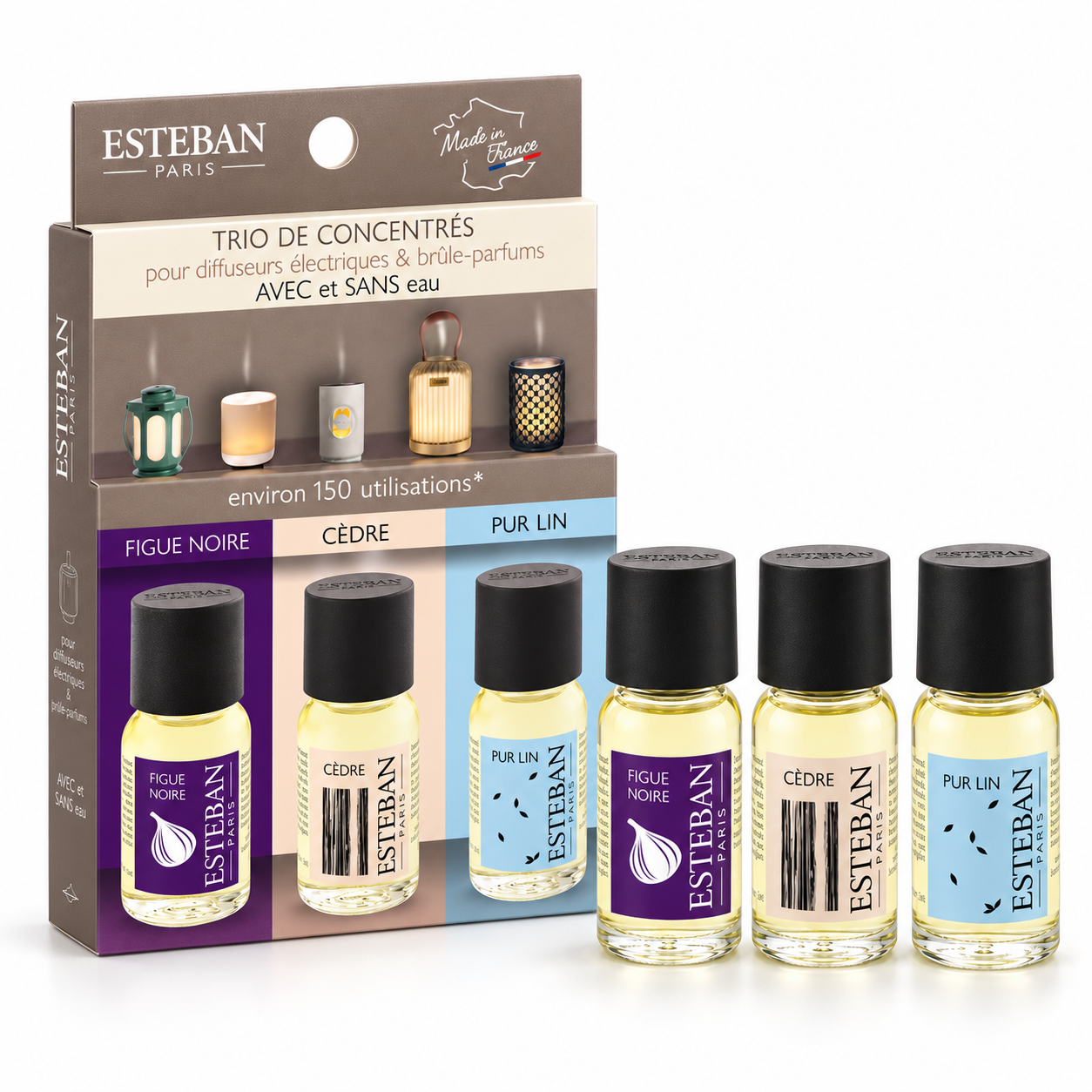 Pack de 3 Concentrados Difusor Esteban Paris Pur Lin